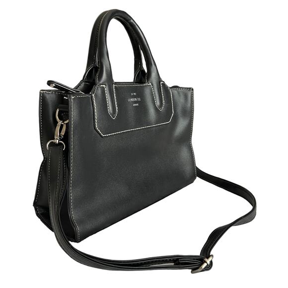 London fog Belmont satchel in black - Picture 2 of 10
